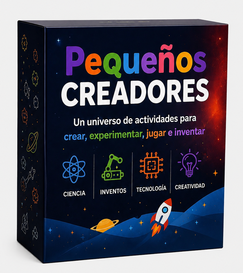 PEQUEÑOS CREADORES: +350 Proyectos. Ayuda a tu hijo a cambiar horas de pantalla por horas de creación.